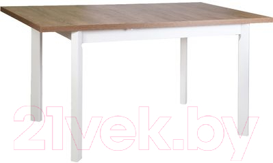 Обеденный стол Drewmix Max 5 P (дуб лефкас/белый)
