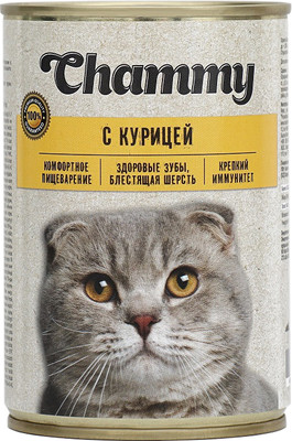 

Влажный корм для кошек, С курицей в соусе