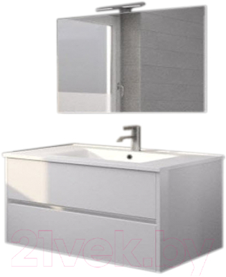 Комплект мебели для ванной Riho Porto SET 05 / FPO080DP0DP0S05 (белый)
