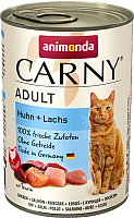 

Влажный корм для кошек, Carny с курицей и лососем