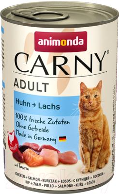 Влажный корм для кошек Animonda Carny с курицей и лососем (400г)