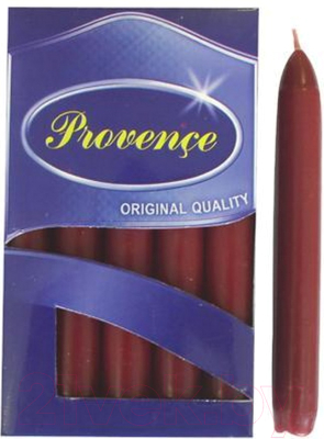 Набор свечей Белбогемия Provence 560109/44 / 35250 (10шт, бордовый)