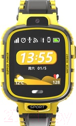 Умные часы детские Wise TD-26 (желтый/черный)