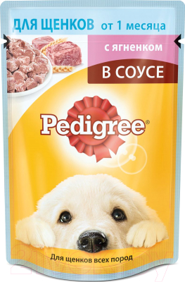 Влажный корм для собак Pedigree Для щенков от 1 месяца с ягненком (85г)