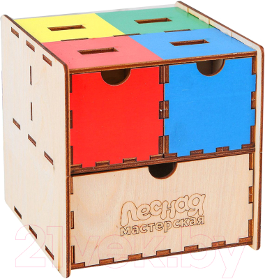 

Развивающая игрушка Лесная мастерская, Умный куб / 3740007