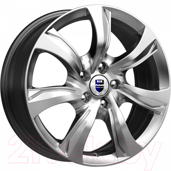 Литой диск K&K Либерти (КС654) 17x7" 5x114.3мм DIA 60.1мм ET 39мм Дарк платинум
