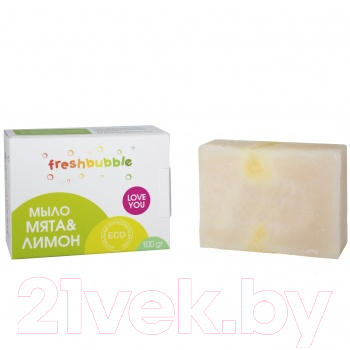 Мыло хозяйственное Freshbubble Мята и Лимон (100г)