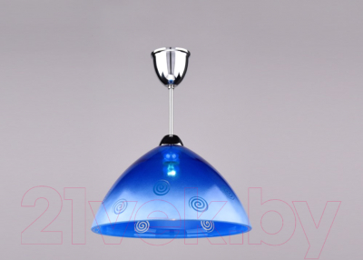 Потолочный светильник РОССвет РС-017 (хром/спираль бело-синяя)