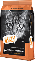 Сухой корм для кошек Tasty Cat С говядиной (350г) - 