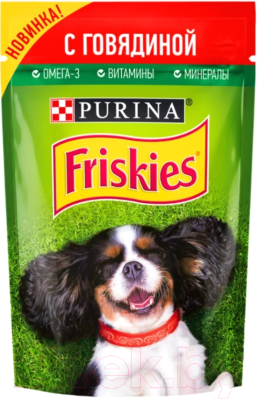 

Корм для собак Friskies, С говядиной