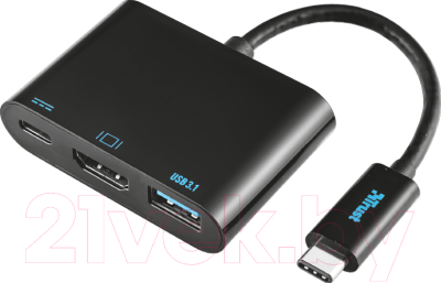 USB-хаб Trust USB-C Multiport Adapter / 21260 (черный)