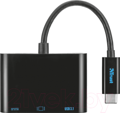 USB-хаб Trust USB-C Multiport Adapter / 21260 (черный)