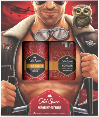 Набор косметики для тела Old Spice Roamer дезодорант твердый 50мл+гель для душа 250мл