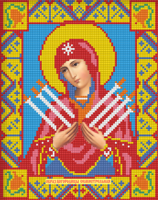 

Набор алмазной вышивки Алмазная живопись, Икона Семистрельная Богородица / АЖ-2009
