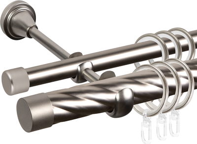 

Карниз для штор, Grace D25К/16Г + заглушка Плоская