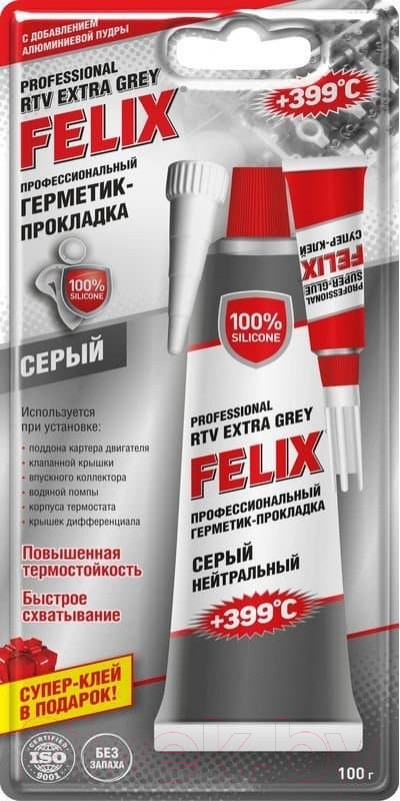 Клей-герметик FELIX Прокладка 411040110 (100г, серый)