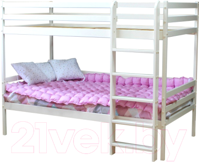 Двухъярусная кровать детская Можга Р426 (ваниль)