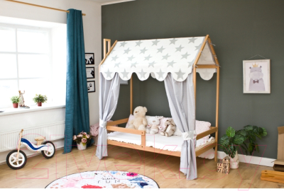 Стилизованная кровать детская Можга Р424 (бук)
