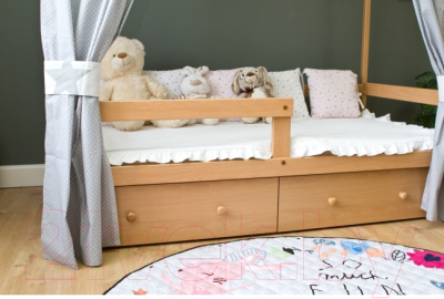 Стилизованная кровать детская Можга Р424 (бук)