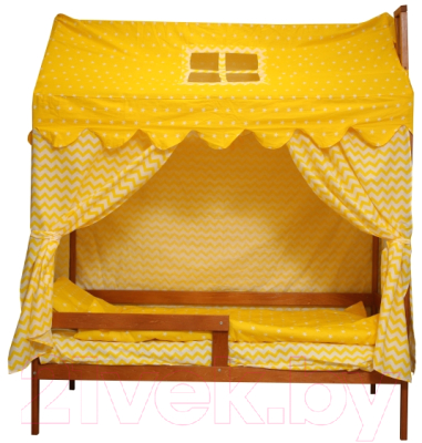 Стилизованная кровать детская Можга Р424Э (ольха эмаль)