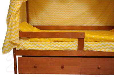 Стилизованная кровать детская Можга Р424Э (ольха эмаль)