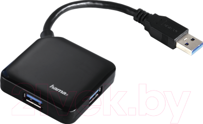 USB-хаб Hama Square 12190 (черный)