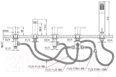 Смеситель Kaiser Sensor 34222