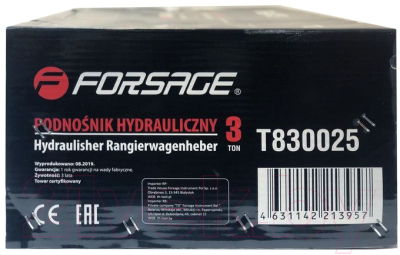 Подкатной домкрат Forsage F-T830025 (RF830025)