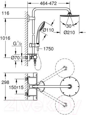 Душевая система GROHE Euphoria XXL System 26363000