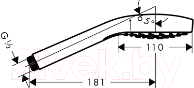 Лейка ручного душа Hansgrohe Croma Select S 26804400