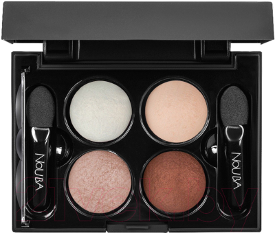 

Палетка теней для век Nouba, Белый;коричневый;розовый;бежевый, Quattro Eyeshadow 607