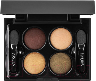 

Палетка теней для век Nouba, Зелeный;коричневый;бежевый;золотистый, Quattro Eyeshadow 628