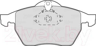 

Тормозные колодки Valeo, 301305