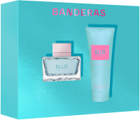 Парфюмерный набор Antonio Banderas Blue Seduction женская туалетная вода 50мл+лосьон для тела 75мл - 