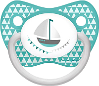 Пустышка Canpol Let’s Celebrate силиконовая анатомическая 0-6мес / 23/279 (синий) -