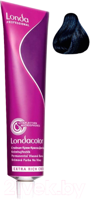 Крем-краска для волос Londa Professional Londacolor Стойкая Permanent 2/0 (черный)