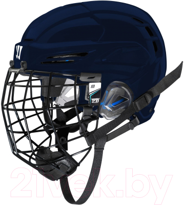 Шлем хоккейный Warrior Covert PX2 Combo Slvcage / PX2HCS6-NV-S (темно-синий)