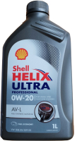 

Моторное масло Shell, Helix Ultra Professional AV-L 0W20