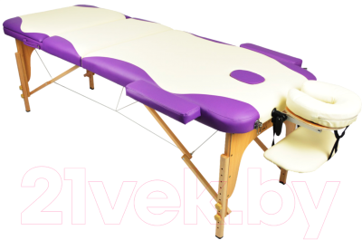 Массажный стол Atlas Sport 3D-70195/4 (cream/purple)