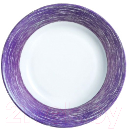 Тарелка столовая обеденная Arcoroc Brush Purple / L0769