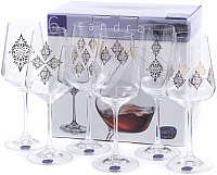 

Набор бокалов Bohemia, Crystal Sandra 40728/S1387/350