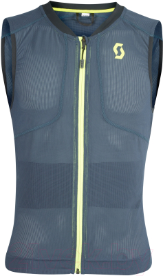 Защитный жилет горнолыжный Scott AirFlex M's Light Vest Protector / 271916-4296 (S, синий/желтый)