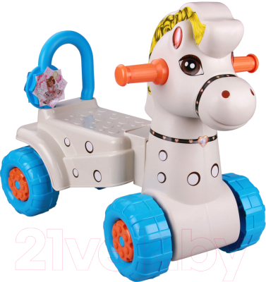 Изображение товара Каталка детская Альтернатива Лошадка / М3895 (светло-серый)