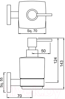 Дозатор для жидкого мыла Jaquar AKP-CHR-35735P