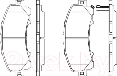 Тормозные колодки Bosch 0986494821