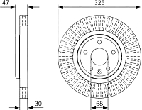 Тормозной диск Bosch 0986479W52 - 