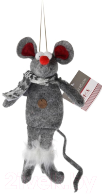 

Подвеска новогодняя Белбогемия, Серый, Мышь 91959