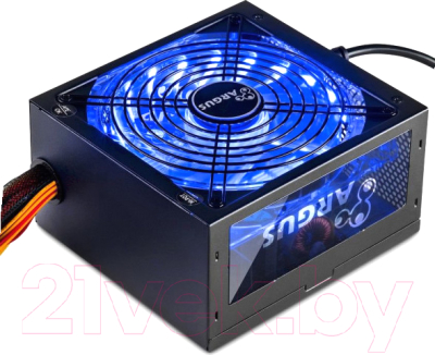 

Блок питания для компьютера Inter-Tech, Argus RGB-600W (80+ Bronze)