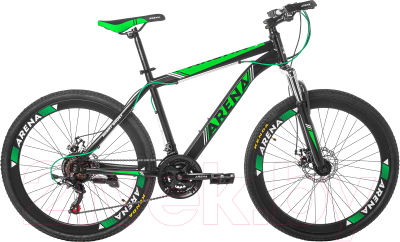 Велосипед Arena Night Ghost 2020 / 26MT18SM11 (18, черный/зеленый)