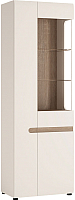Шкаф с витриной Anrex Linate 3D/Typ 01P (белый/сонома трюфель) - 
